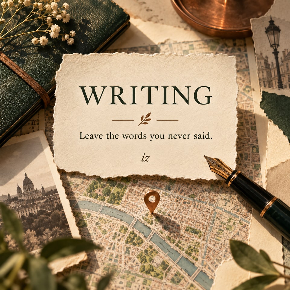 Writing — Let a passing thought leave a lasting trace.
